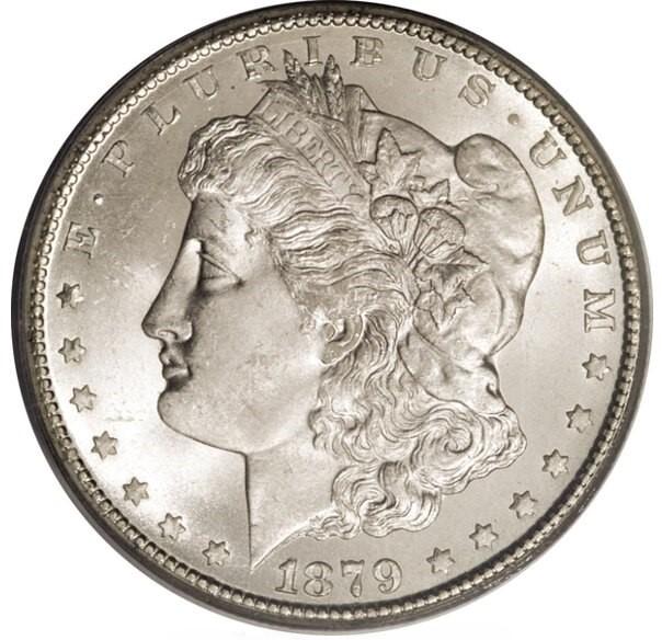 1879年モーガン銀貨 - PCGS(MS65)