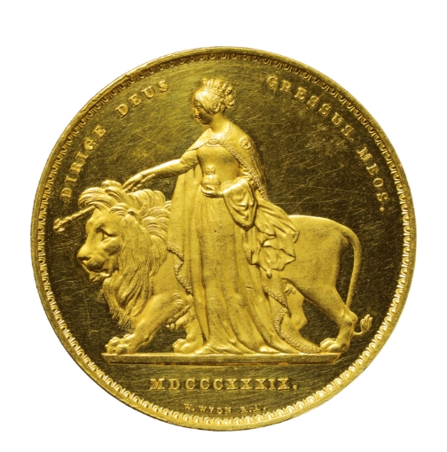 ヴィクトリア5ポンド金貨 - PCGS(MS63)