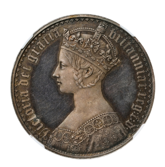 ゴシッククラウン銀貨 - PCGS(MS61)